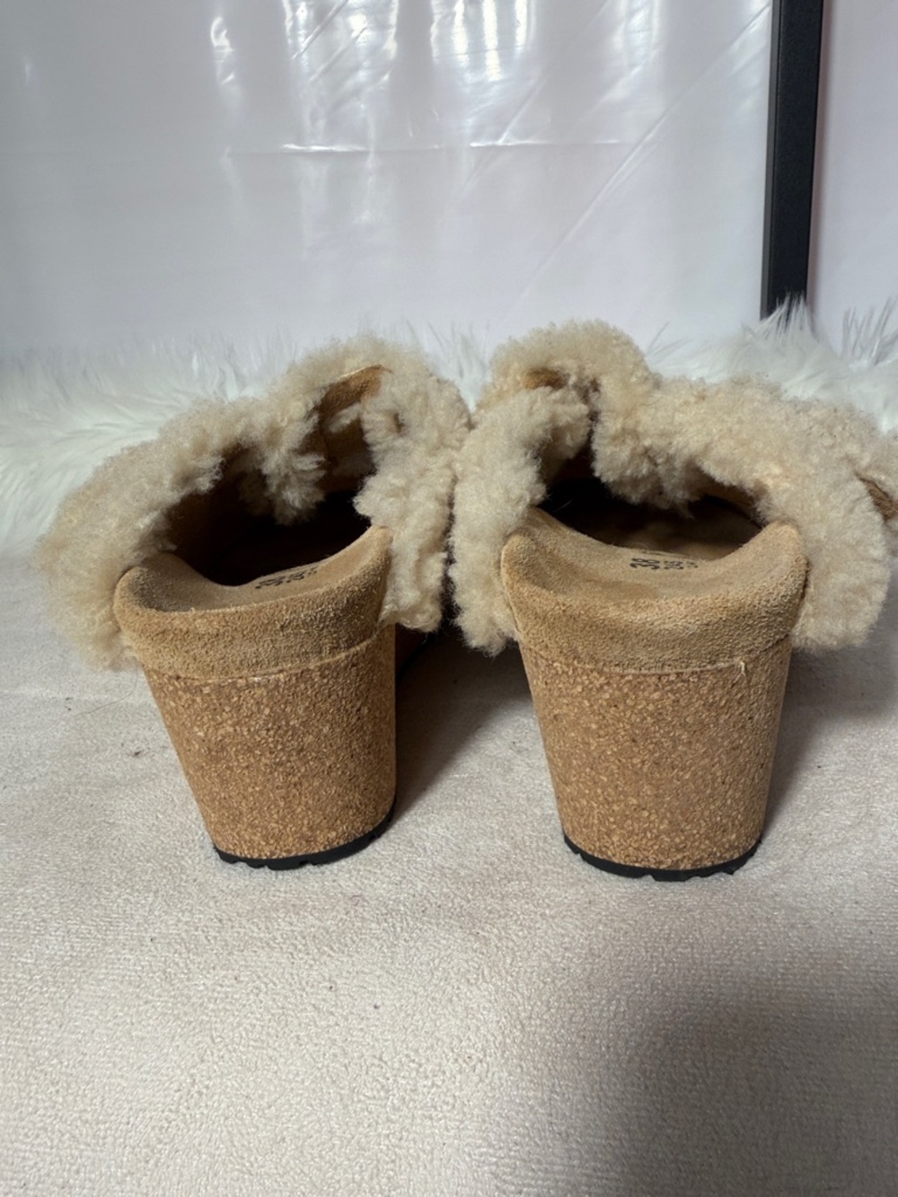Papillio Women's Shearling Slip-On Clog - Cream - Picture 4 of 11